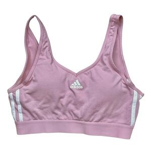 Adidas Light Pink Medium Support Sports Bra